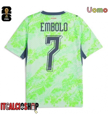 Svizzera Breel Embolo #7 Seconda Maglia Mondiali 2026 Manica Corta